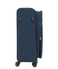 LESAC LIGHT FLY Medium expandable trolley blue - Semi-rigid Trolley Cases - 4