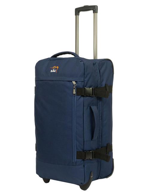 GLOBETROTTER Medium trolley bag blue - Semi-rigid Trolley Cases