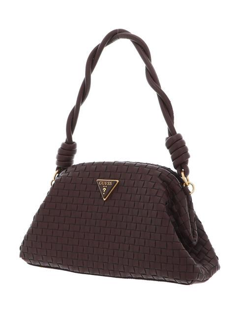 LISBET Woven clutch bag mahogany - Women&rsquo;s Bags