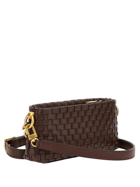 LISBET Braided shoulder bag mahogany - Women&rsquo;s Bags