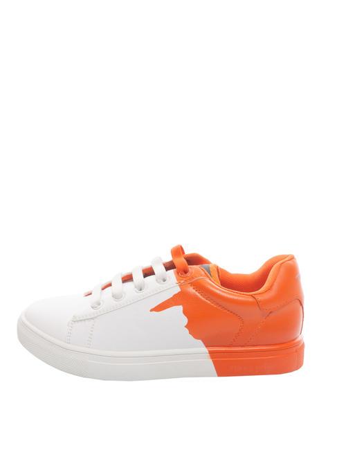DEREK Child Sneakers white/orange - Baby Shoes