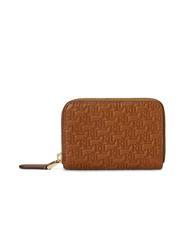 RALPH LAUREN LOGO EMBOSSED Small leather zip wallet lauren tan7 - Women&rsquo;s Wallets - 3