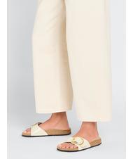 BIRKENSTOCK MADRID BIG BUCKLE Slipper in patent leather shine ecru - Women’s shoes - 7