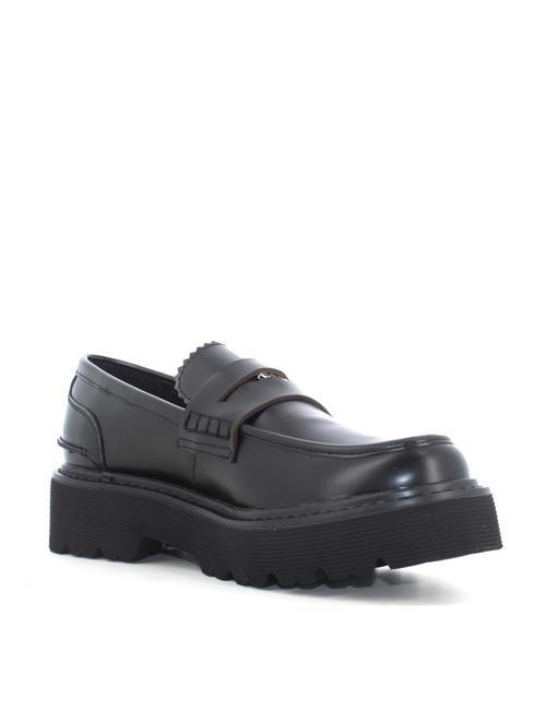 SLASH 3947 Leather moccasin shoes black - Women’s shoes