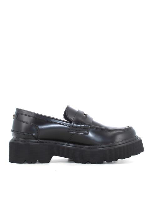 SLASH 3947 Leather moccasin shoes black - Women’s shoes