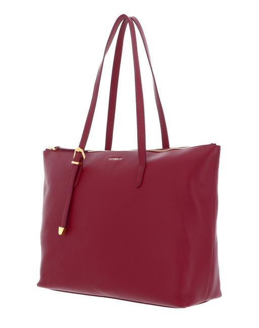 GLEEN Leather Shopping Bag garnet red - Women&rsquo;s Bags