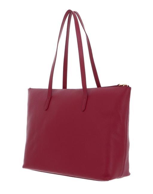 GLEEN Leather Shopping Bag garnet red - Women&rsquo;s Bags
