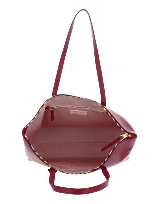 GLEEN Leather Shopping Bag garnet red - Women&rsquo;s Bags