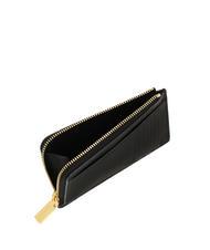 COCCINELLE METALLIC SOFT Card holder / Coin purse in leather Black - Women&rsquo;s Wallets - 3