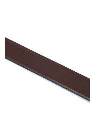 PIQUADRO BLUE SQUARE Reversible belt mahogany black - Belts - 2