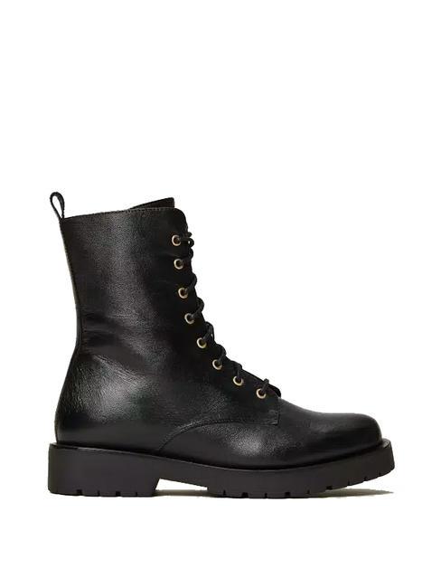 URBAN Leather combat boots black - Women&rsquo;s shoes