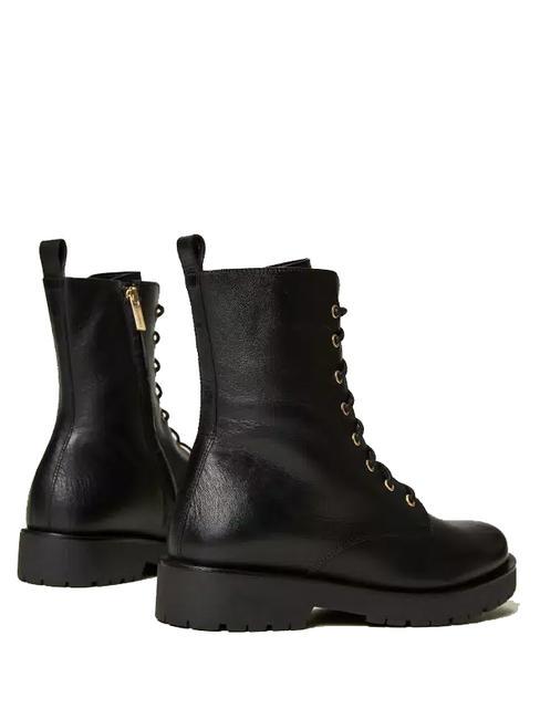 URBAN Leather combat boots black - Women&rsquo;s shoes