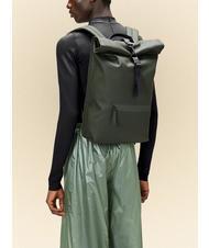 RAINS ROLLTOP RUCKSACK Large waterproof backpack greens - Backpacks & School and Leisure - 4