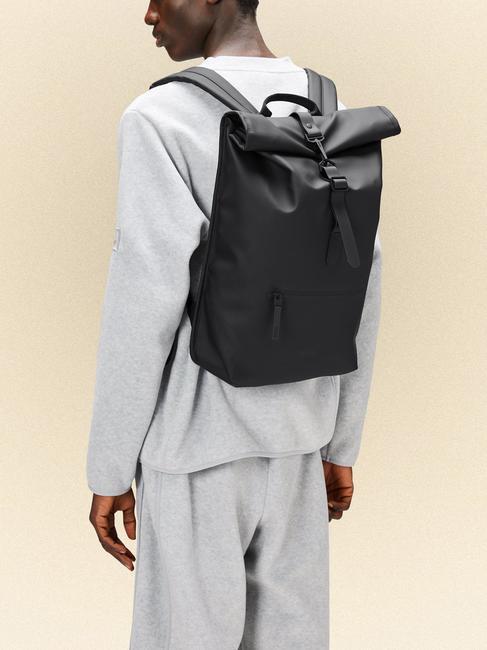 ROLLTOP RUCKSACK Large waterproof backpack black - Backpacks & School and Leisure