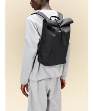 RAINS ROLLTOP RUCKSACK Large waterproof backpack black - Backpacks & School and Leisure - 4