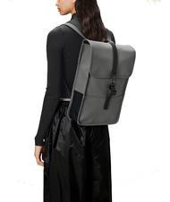 RAINS BACKPACK MINI Waterproof backpack grey - Backpacks & School and Leisure - 4