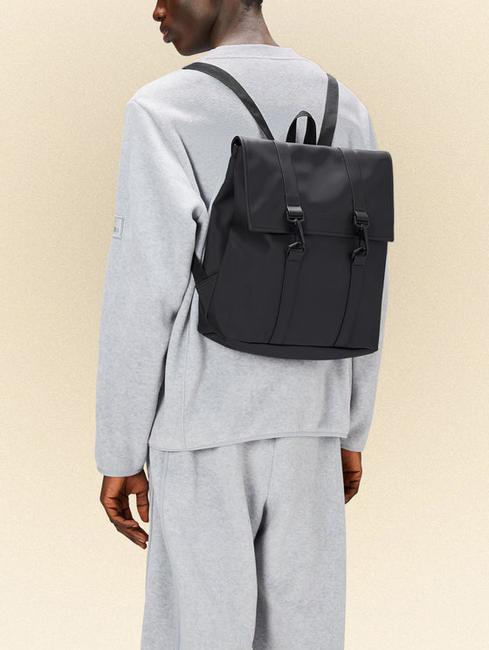MSN BAG MINI City waterproof backpack black - Backpacks & School and Leisure