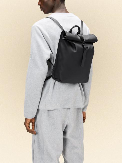 ROLLTOP RUCKSACK MINI Waterproof backpack black - Backpacks & School and Leisure