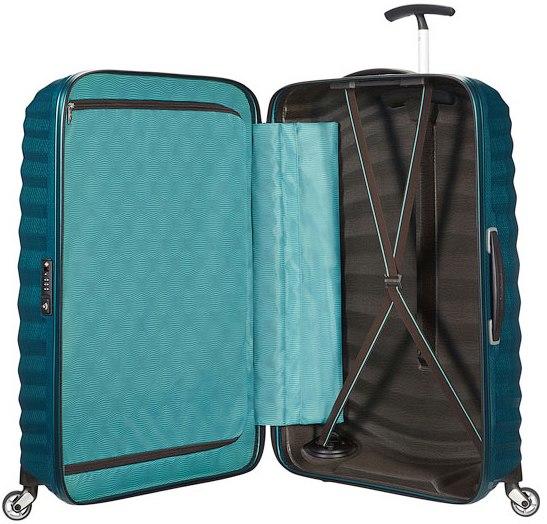 trolley case LITE-SHOCK line; L size; ultralight petrolblue - Rigid Trolley Cases