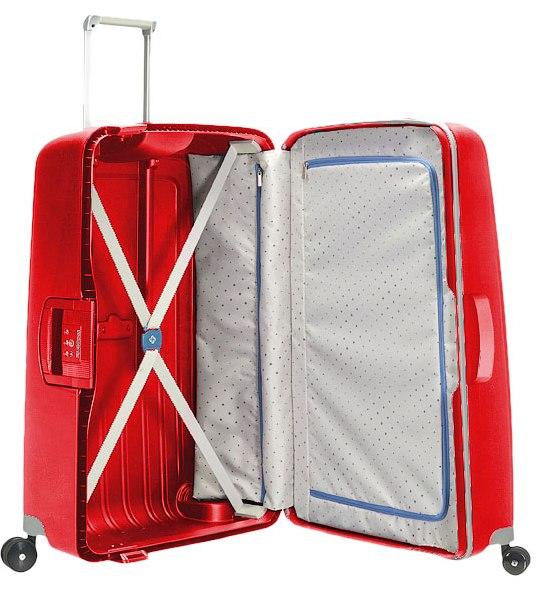 trolley S CURE, large size crismond red - Rigid Trolley Cases
