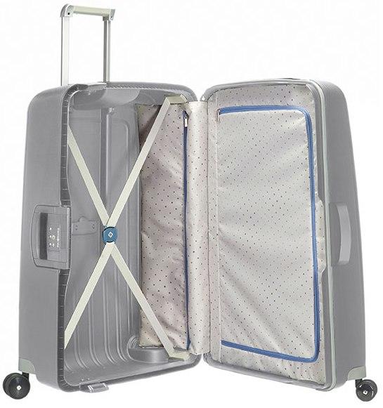 Trolley S'CURE line, extra-large size SILVER - Rigid Trolley Cases