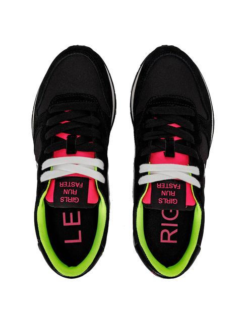 ALLY SOLID Sneakers black/fluorescent yellow - Women&rsquo;s shoes