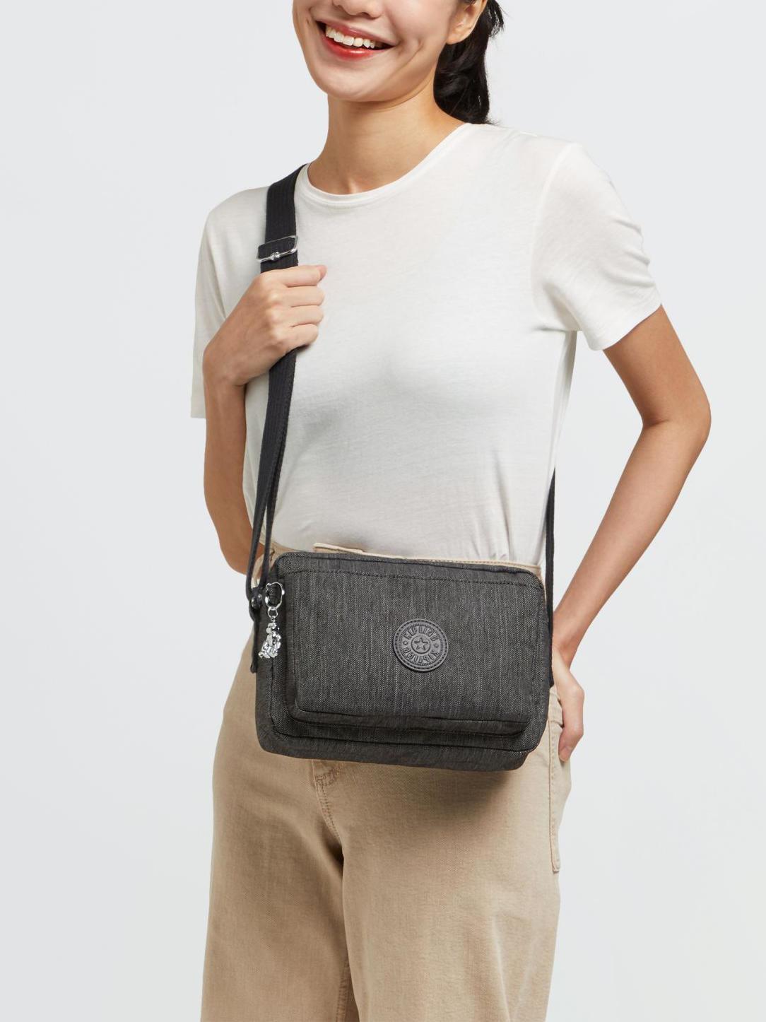 Kipling Abanu M Shoulder Bag Blackpeppe Buy At Outlet Prices