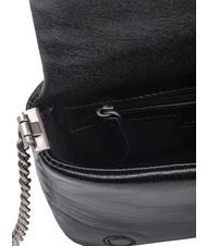 PINKO LOVE CLICK PUFF BABY Mini bag in laminated leather black-old silver - Women’s Bags - 6