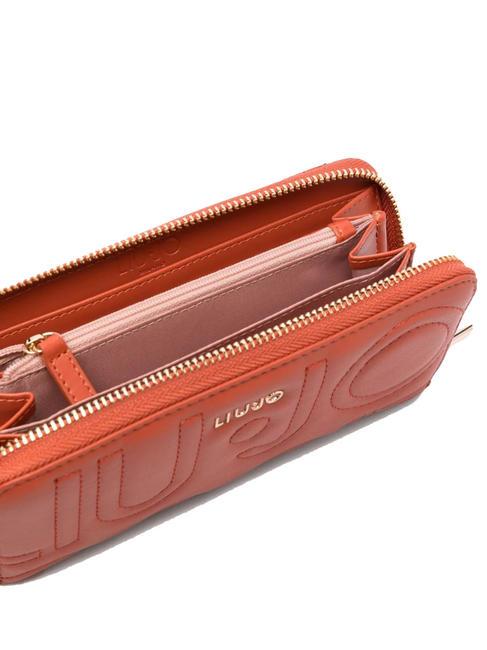 MANHATTAN Large zip around wallet red tea - Women&rsquo;s Wallets