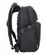 PIQUADRO WALLABY Leather and fabric backpack, 14" pc holder Black - Laptop backpacks - 3