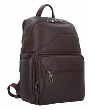 PIQUADRO RHINO Leather backpack for 14" pc MORO - Laptop backpacks - 2