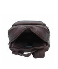 PIQUADRO RHINO Leather backpack for 14" pc MORO - Laptop backpacks - 5