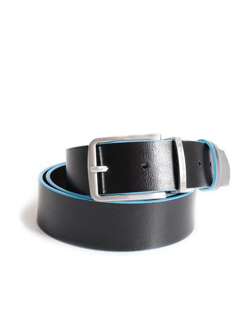 BLUE SQUARE Reversible leather belt, can be shortened mahogany/black - Belts