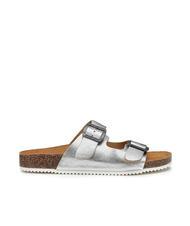 DOCKSTEPS VEGA  Sandals in laminated leather with two buckles - Women&rsquo;s shoes