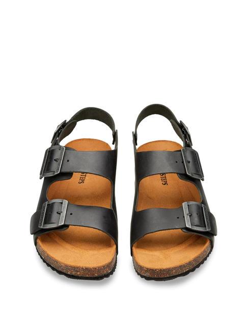 VEGA 2288 Leather Franciscan sandal black - Men&rsquo;s shoes