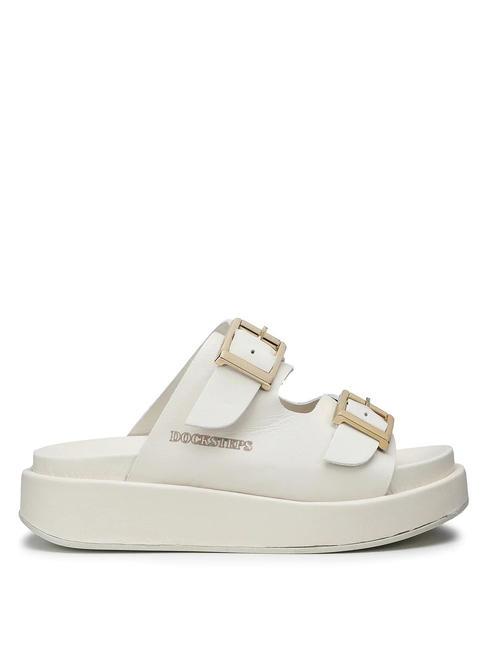 CATALINA High slipper sandal in leather white - Women&rsquo;s shoes