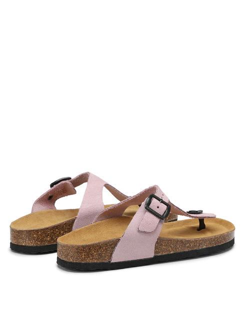 VEGA  Suede leather thong sandal pink - Women&rsquo;s shoes