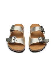 DOCKSTEPS VEGA  Sandal in laminated leather with two buckles platinum - Women&rsquo;s shoes - 3