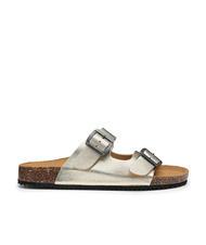 DOCKSTEPS VEGA  Sandal in laminated leather with two buckles - Women&rsquo;s shoes