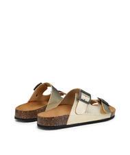 DOCKSTEPS VEGA  Sandal in laminated leather with two buckles platinum - Women&rsquo;s shoes - 4