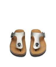 DOCKSTEPS VEGA 2290 Flip flop sandal in laminated leather platinum - Women&rsquo;s shoes - 3