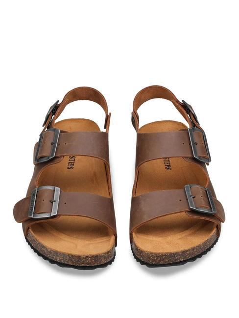 VEGA 2288 Leather Franciscan sandal dark brown - Men&rsquo;s shoes