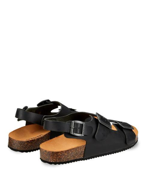 VEGA 2288 Leather Franciscan sandal black - Men&rsquo;s shoes