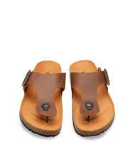 DOCKSTEPS VEGA 2284 Leather thong sandal with buckle dark brown - Men&rsquo;s shoes - 3