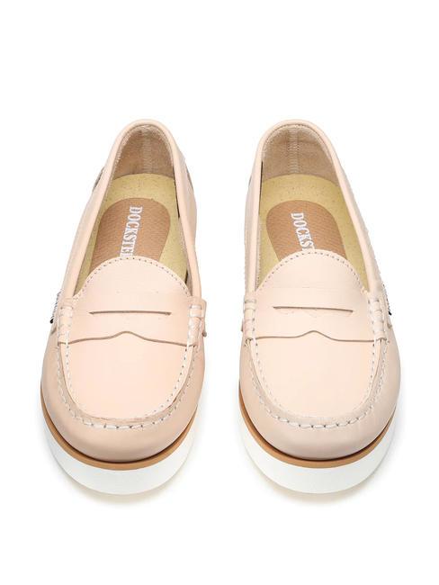 LOMA 1510 Leather boat shoe cream - Women’s shoes