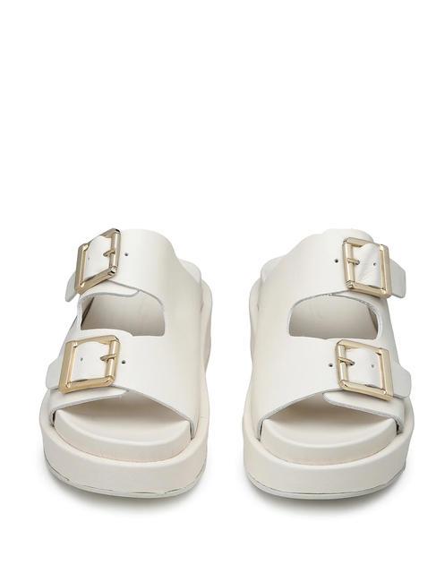 CATALINA High slipper sandal in leather white - Women&rsquo;s shoes