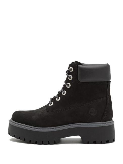 STONE STREET PLATFORM WP Waterproof leather ankle boot Jetblack - Women&rsquo;s shoes