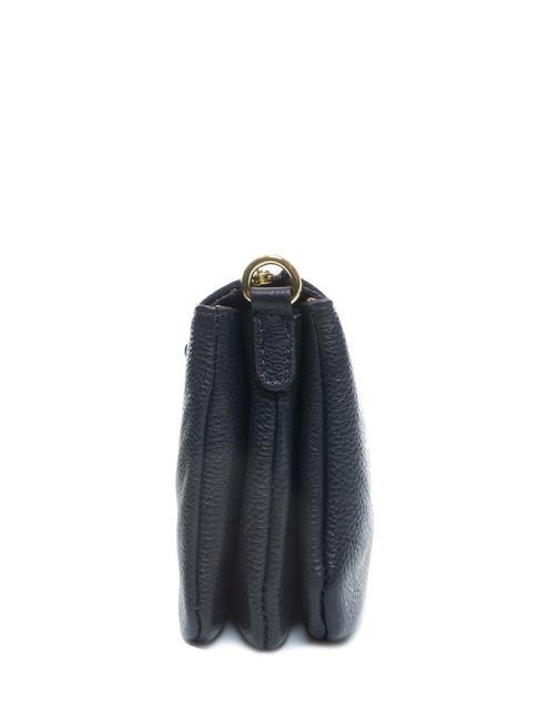 SIMONA Tris dollar leather shoulder bag night blue - Women’s Bags