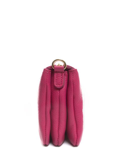 SIMONA Tris dollar leather shoulder bag fuchsia - Women’s Bags