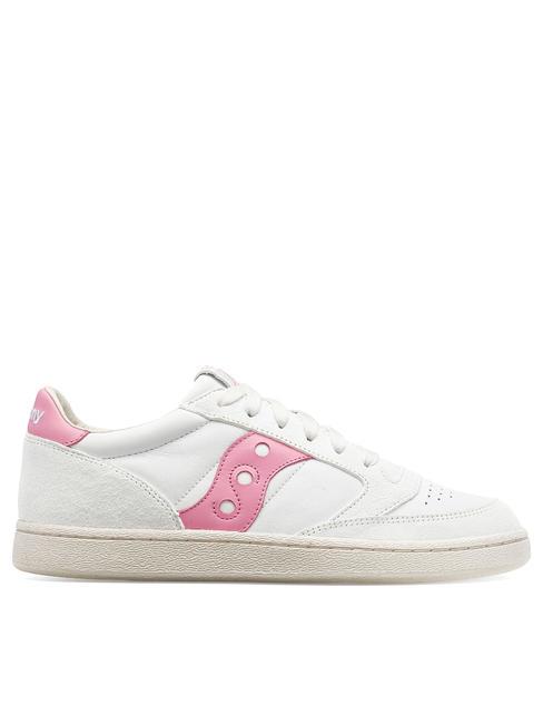 JAZZ COURT Leather sneakers white/pink - Men’s shoes